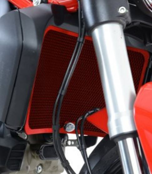 Protection de Radiateur Alu Rouge R&G pour Ducati Monster 821 (14-18) - RAD0172RE