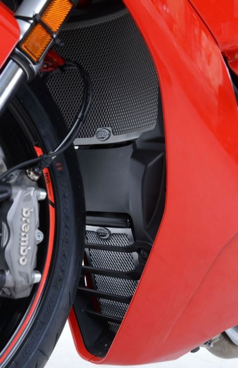Protection de Radiateur Eau & Huile Alu Rouge R&G pour Ducati 939 Supersport - S (17-23) - RAD9020RE