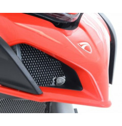 Protection de Radiateur d'Huile Alu Rouge R&G pour Ducati Multistrada 950 (17-21) - OCG0026RE
