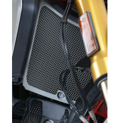 Protection de Radiateur Alu (Titane) R&G pour Ducati Hypermotard 950 (19-23)