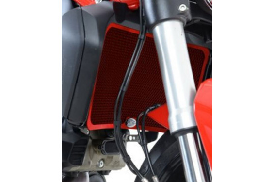 Protection de Radiateur Alu Rouge R&G pour Ducati Hypermotard 950 (19-23) - RAD0172RE