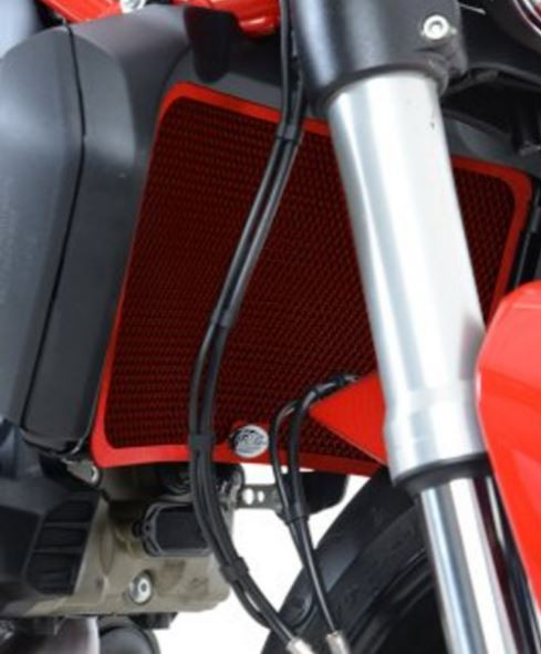 Protection de Radiateur Alu Rouge R&G pour Ducati Hypermotard 950 (19-23) - RAD0172RE