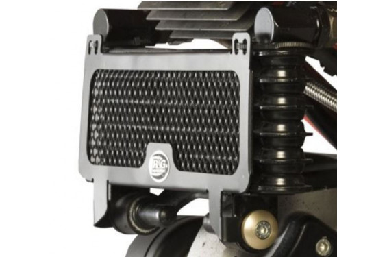 Protection de Radiateur d'Huile Alu Rouge R&G pour Ducati Hypermotard 1100 - S (07-09) - OCG0006RE