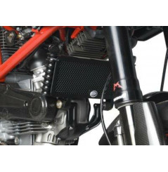 Protection de Radiateur d'Huile Alu R&G pour Ducati Hypermotard 1100 Evo - SP (10-12) - OCG0007BK