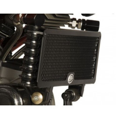 Protection de Radiateur d'Huile Alu Rouge R&G pour Ducati Hypermotard 1100 Evo - SP (10-12) - OCG0007RE