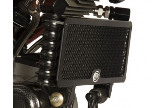 Protection de Radiateur d'Huile Alu Rouge R&G pour Ducati Hypermotard 1100 Evo - SP (10-12) - OCG0007RE