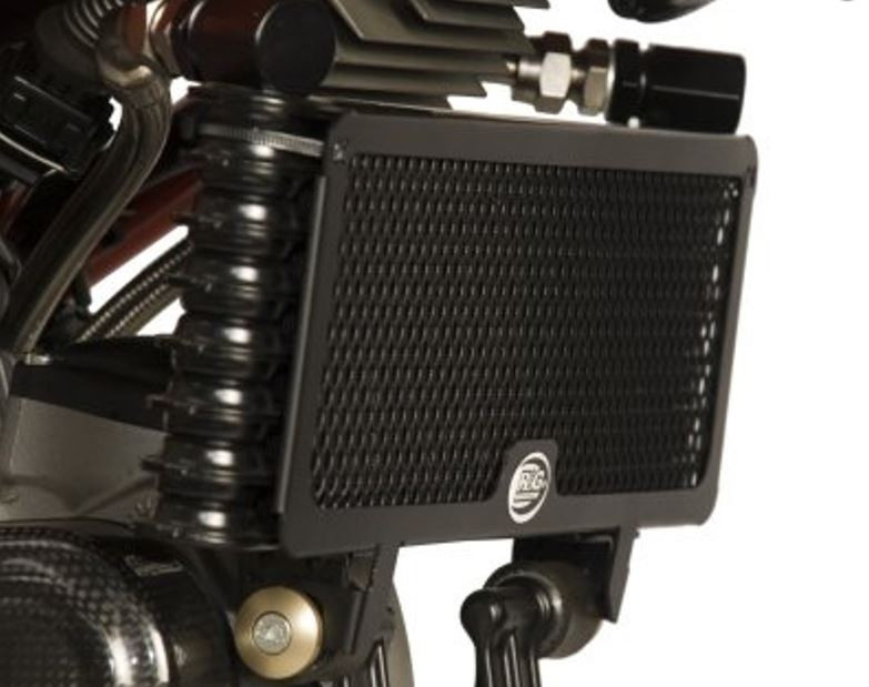 Protection de Radiateur d'Huile Alu Rouge R&G pour Ducati Hypermotard 1100 Evo - SP (10-12) - OCG0007RE