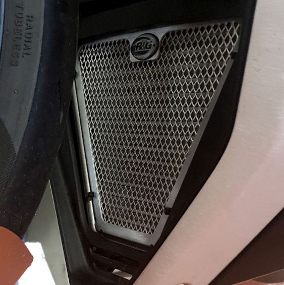 Protection de Radiateur d'Huile Titane R&G pour Ducati 1100 Streetfighter V4 (20-24) - OCG0033RACINGTI