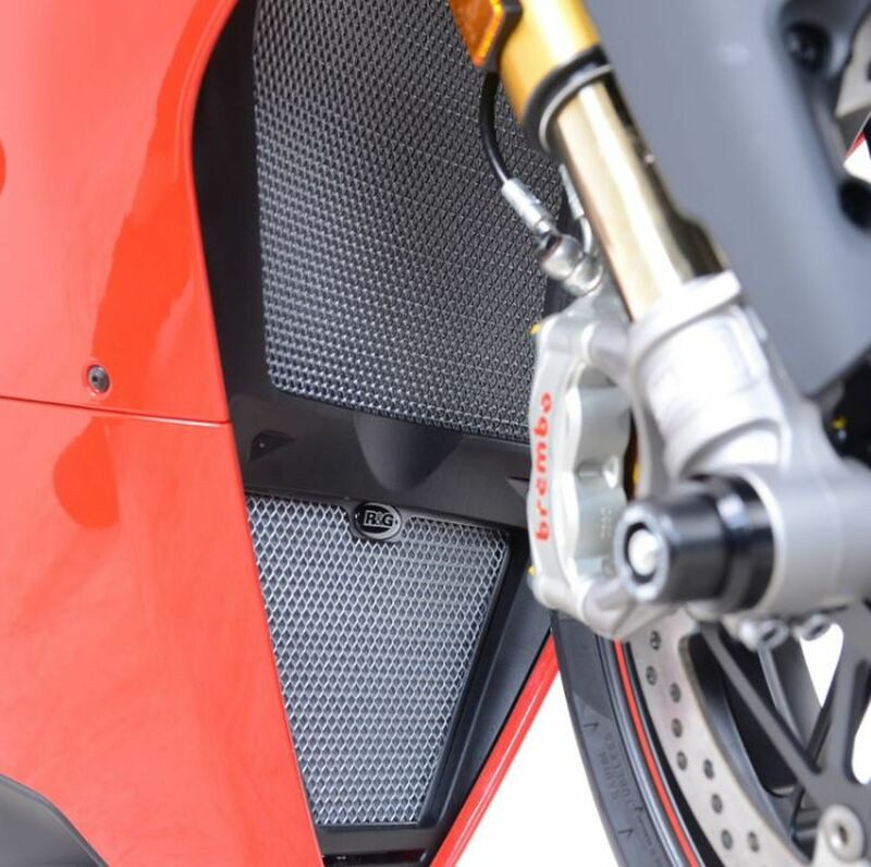 Protection de Radiateur Eau & Huile Alu Rouge R&G pour Ducati 1100 Streetfighter V4 (20-21) - RAD9021RE