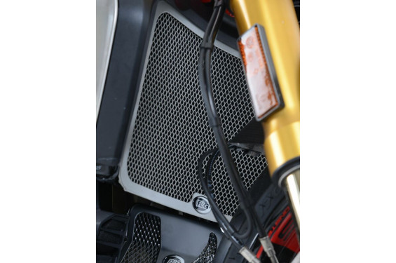 Protection de Radiateur Alu Titane R&G pour Ducati Monster 1200 - R & S (14-20)