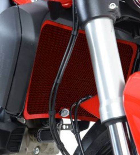Protection de Radiateur Alu Rouge R&G pour Ducati Monster 1200 - R & S (14-20) - RAD0172RE