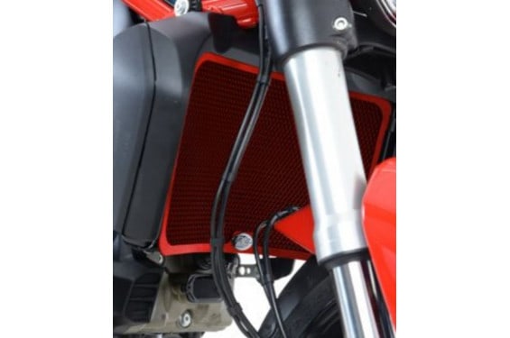 Protection de Radiateur Alu Rouge R&G pour Ducati 1260 Diavel (19-21) - RAD0172RE