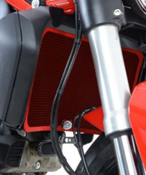 Protection de Radiateur Alu Rouge R&G pour Ducati 1260 Diavel (19-22) - RAD0172RE