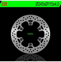 Disque de Frein Moto NG Brake arrière pour Ducati 1000 S Monster (2003) 28