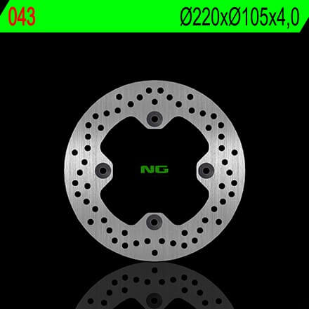 Disque de Frein Moto NG Brake arrière pour Honda XL125 Varadero (01-13) 43