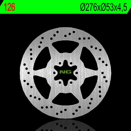 Disque de Frein Moto NG Brake arrière pour Honda NTV 650 (88-98) 126