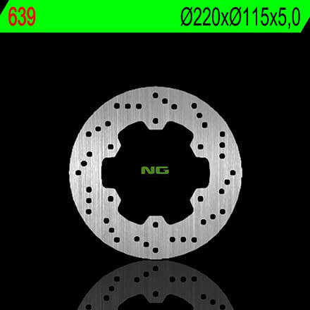 Disque de Frein Moto NG Brake arrière pour Yamaha YZF-R1 (02-03) 639
