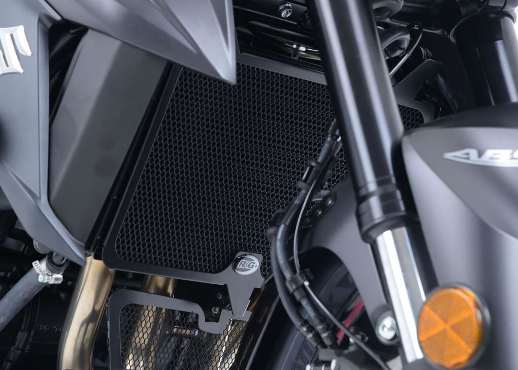 Protection de Radiateur Alu (Titane) R&G pour Suzuki GSR 750 (11-17) GSX-S 750 (17-21) - RAD0106TI
