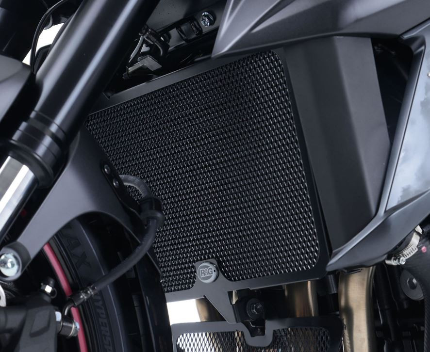 Protection de Radiateur Alu (Titane) R&G pour Suzuki GSR 750 (11-17) GSX-S 750 (17-21) - RAD0106TI