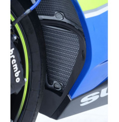 Protection de Radiateur d'Huile Alu Bleu R&G pour Suzuki GSX-R 1000 (17-20)