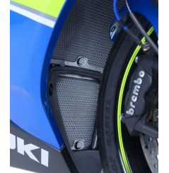 Protection de Radiateur d'Huile Alu Argent R&G pour Suzuki GSX-R 1000 et R (17-23) - OCG0030TI