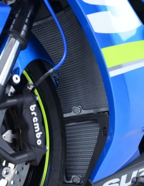 Protection de Radiateur Eau & Huile Alu Bleu R&G pour Suzuki GSX-R 1000 et R (17-23) - RAD9019BLUE