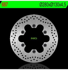 Disque de Frein Moto NG Brake arrière pour Kawasaki GPZ 1000 (86-89) 687