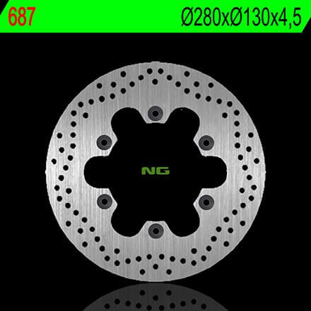 Disque de Frein Moto NG Brake arrière pour Kawasaki GPZ 1000 (86-89) 687