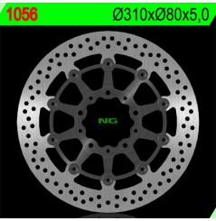 Disque de Frein Moto NG Brake Avant pour Kawasaki ZX6-R 636 (05-12) 1056