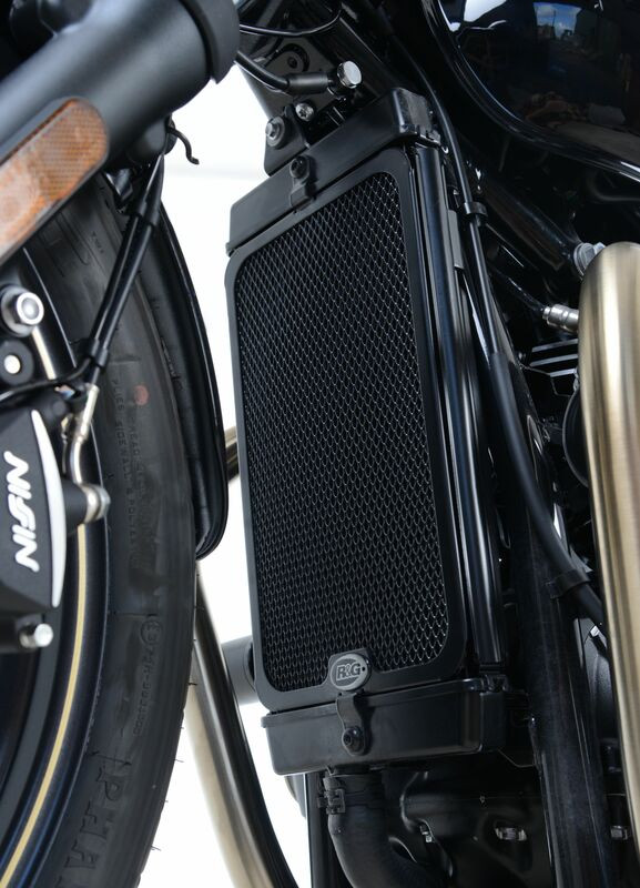 Protection de Radiateur Alu R&G pour Triumph 1200 Bonneville T120 (16-24) - RAD0204BK