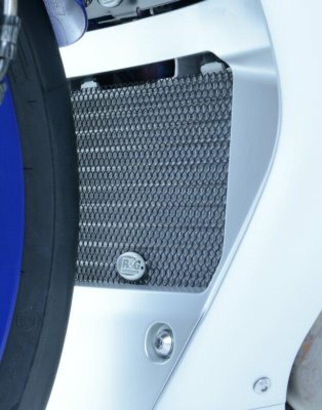 Protection de Radiateur d'Huile Alu Bleu R&G pour Yamaha YZF-R1 & M (15-23) - OCG0023DKBLUE