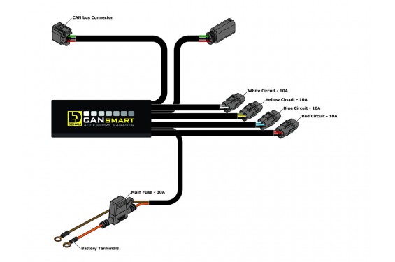 Faisceau CANSMART Plug-N-Play GEN II pour Feux Additionnel BMW R 1200 RS (15-18)