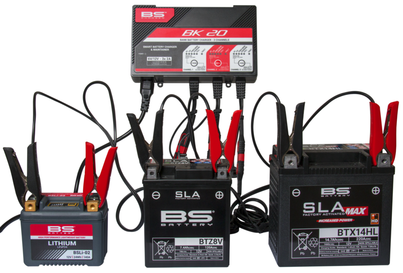Chargeur de Batterie BS intelligent BK20 - Acide et Lithium - 6V/12V 3x2A