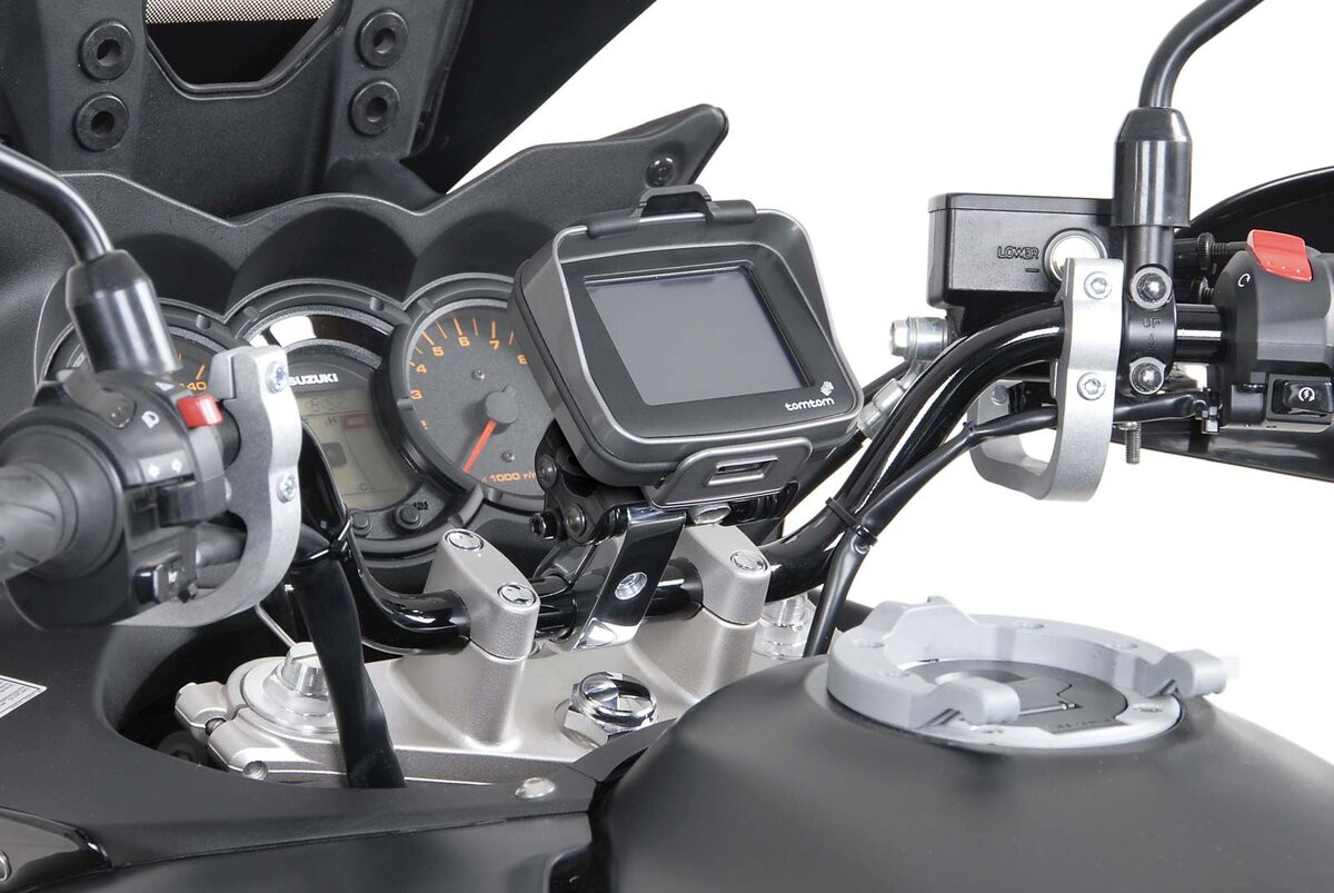 Support GPS SW-Motech anti choc pour guidon 28 mm GPS.00.308.10201/S