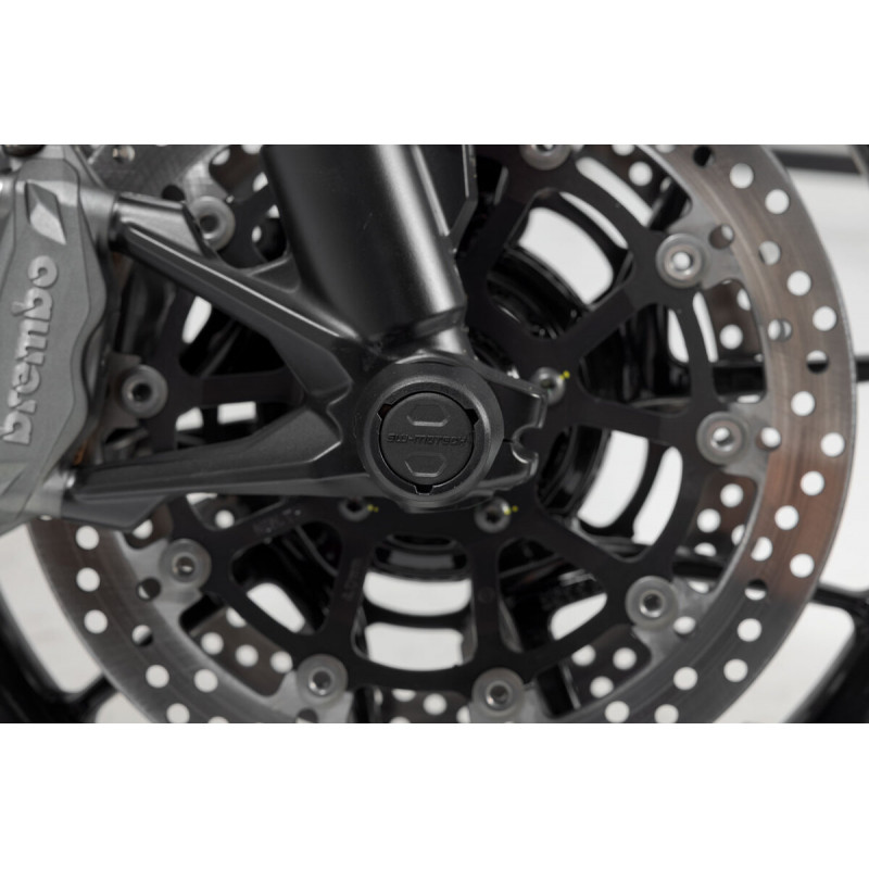 Protection de fourche SW-Motech pour Ducati Multistrada V4 (20-24) STP.22.176.10600/B Protection de fourche SW-Motech pour Ducati Multistrada V4 (20-24) STP.22.176.10600/B