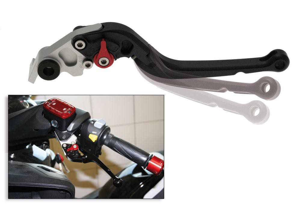 Levier de Frein Scooter Droit Repliable Anodisé pour T-Max 500 - 530 (08-16)