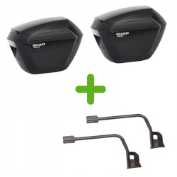 Pack Valises Latérales Shad + Support 3P pour Kawasaki Z 900 RS (18-23)