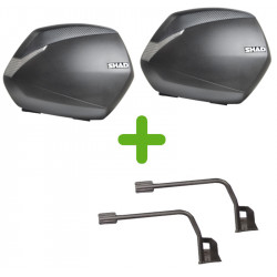 Pack Valises Latérales Shad + Support 3P pour Yamaha MT-10 (16-21)