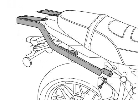 Support Top Case Shad pour Kawasaki Z 650 RS (22-24)