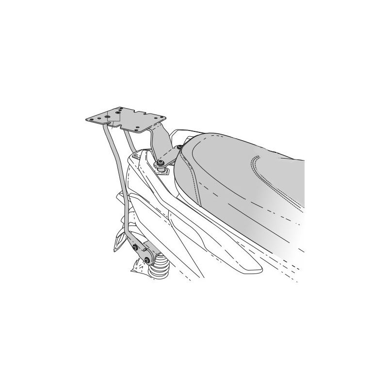 Support Top Case Scooter pour Kymco DTX 360 (21-22)