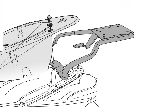 Support Top Case Scooter pour Piaggio One 125 (2022)