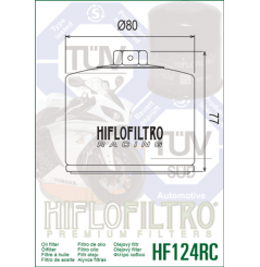 Filtre à Huile HF124RC pour Z 1000 H2 et SX (18-22)