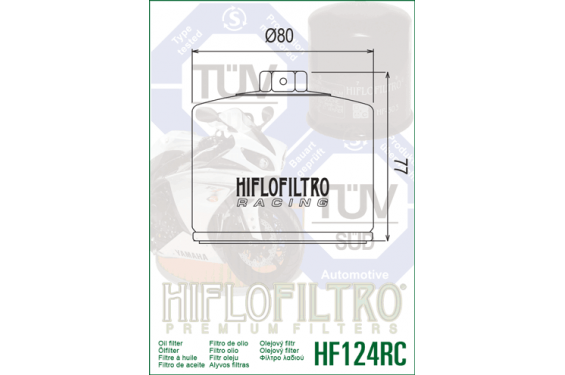 Filtre à Huile HF124RC pour Z 1000 H2 et SX (18-22)