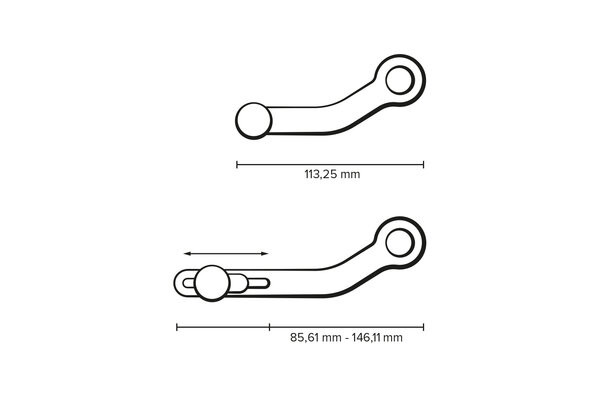 Sélecteur de Vitesse Réglable SW-Motech pour BMW R 1250 GS (18-24) FSC.07.781.10001
