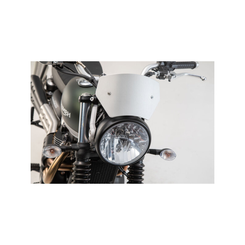 Pare-Brise Aluminium SW-Motech pour Triumph Street Scrambler (16-20) SCT.11.884.10001/S Pare-Brise Aluminium SW-Motech pour Triumph Street Scrambler (16-20) SCT.11.884.10001/S