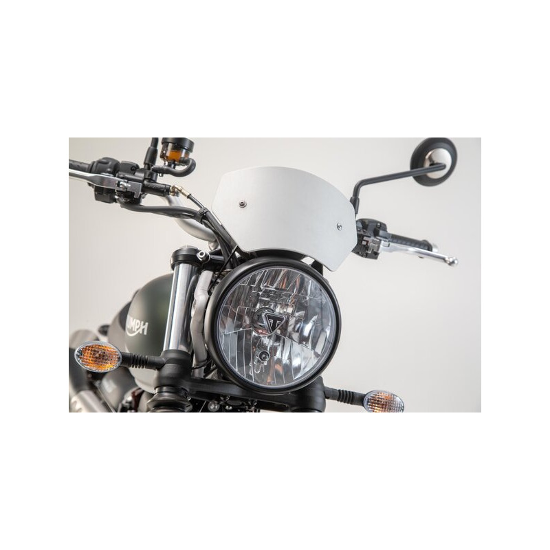 Pare-Brise Aluminium SW-Motech pour Triumph Street Scrambler (16-20) SCT.11.884.10001/S Pare-Brise Aluminium SW-Motech pour Triumph Street Scrambler (16-20) SCT.11.884.10001/S