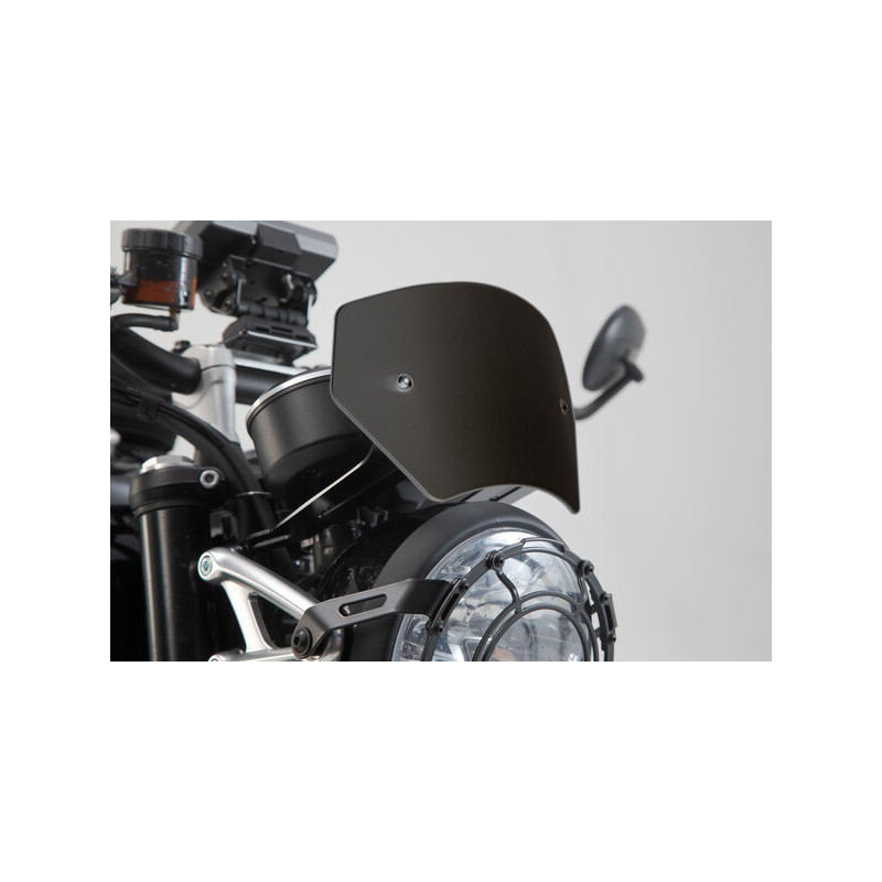 Pare-Brise Aluminium Noir SW-Motech pour Triumph Speed Twin 1200 (18-23)