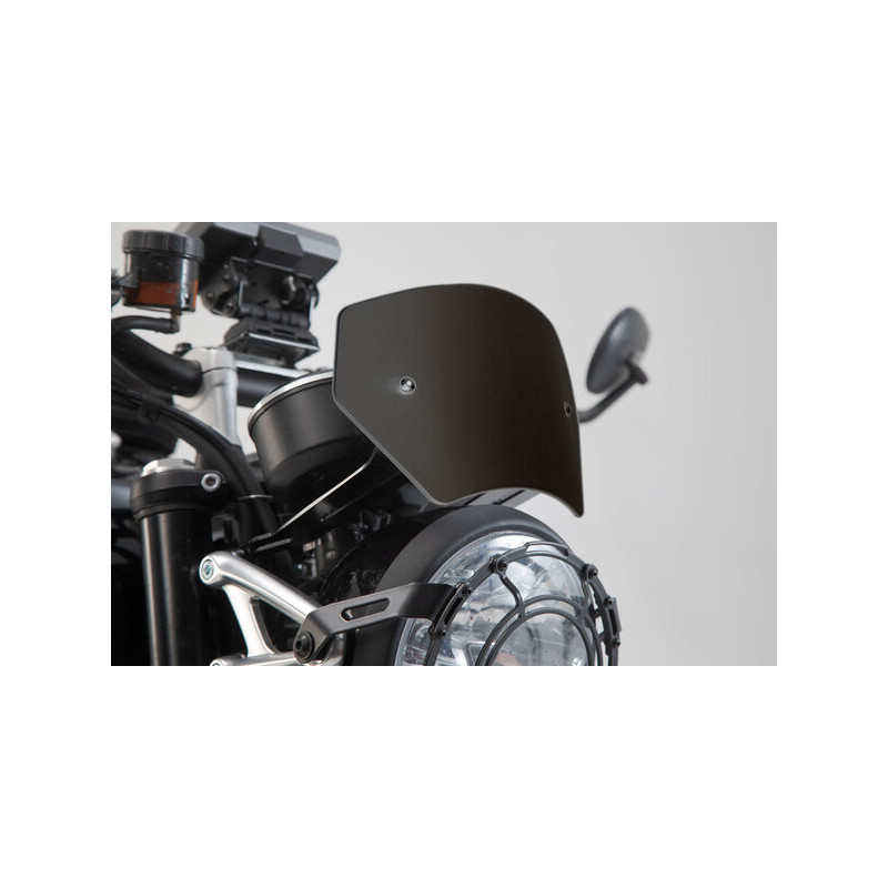Pare-Brise Aluminium Noir SW-Motech pour Triumph Speed Twin 1200 (18-24) SCT.11.928.10000/B Pare-Brise Aluminium Noir SW-Motech pour Triumph Speed Twin 1200 (18-24) SCT.11.928.10000/B