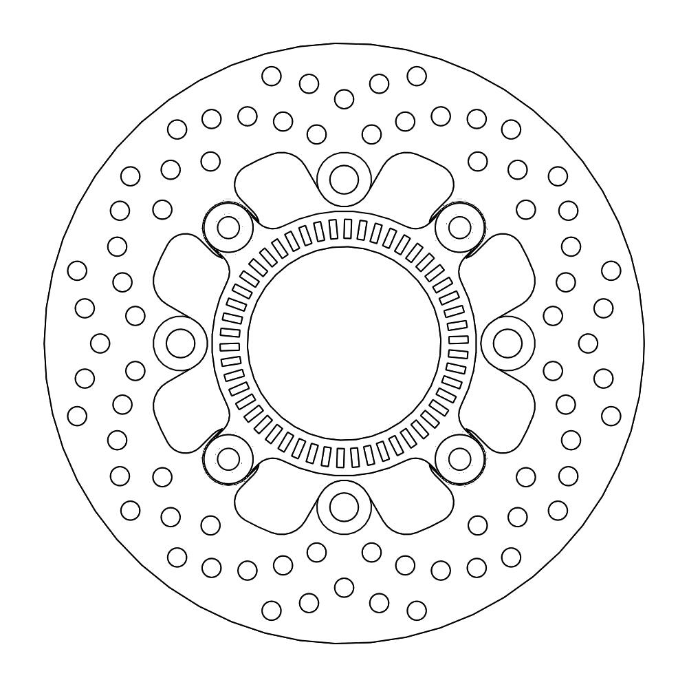 Disque de frein Arrière Moto Master Halo pour Kawasaki Ninja 650 (17-20) - 110482