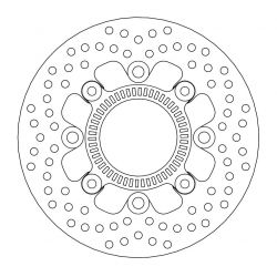 Disque De Frein Arrière 220mm X 5mm Pour Kawasaki Ninja 650/Z650/ER-6F/ER-6N ABS (Années 2006-2022)